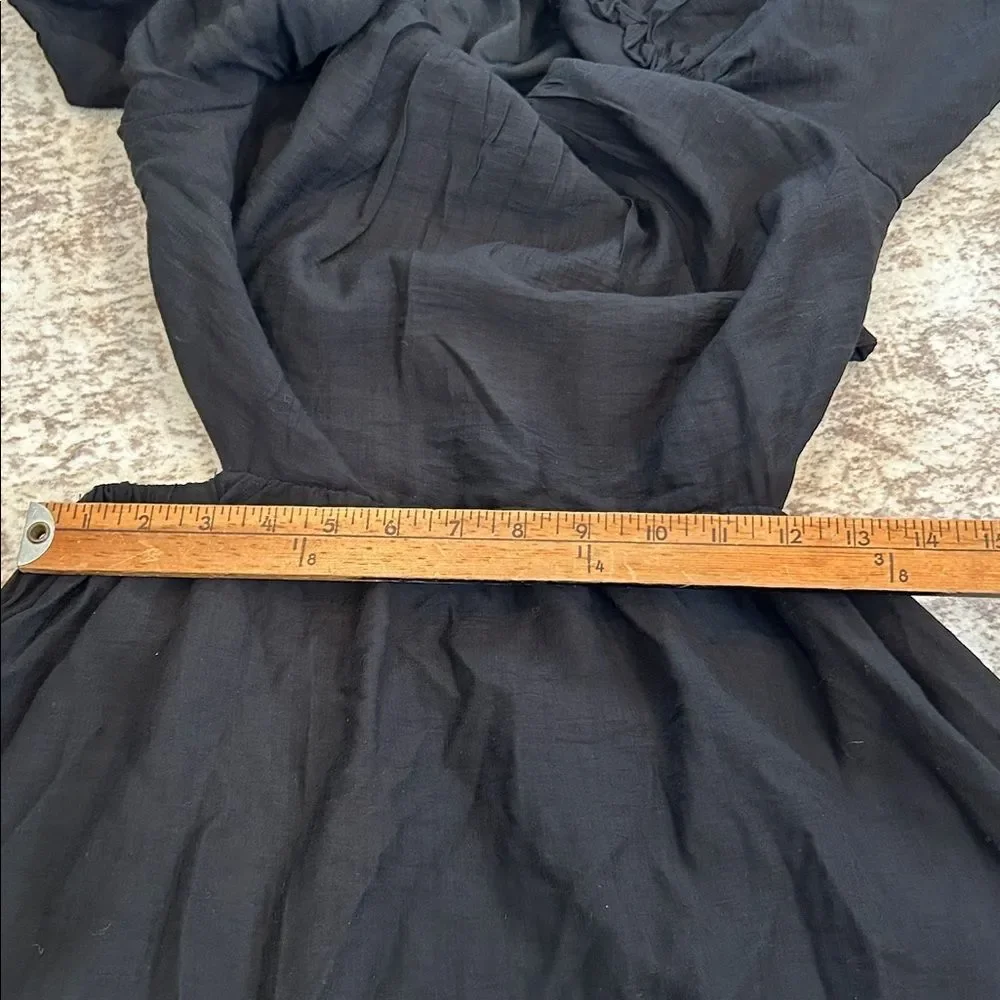 Moon River for Anthropologie Puff Sleeve Open Back Dress large_8